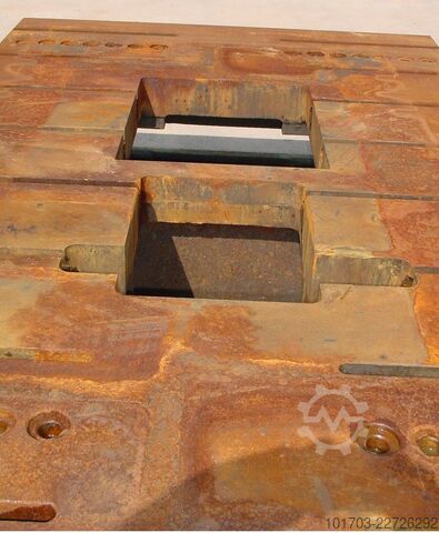 Gussbett Taque fonte rainurée - Floor Plate 2410 x 1500 x 550 mm - No 1
