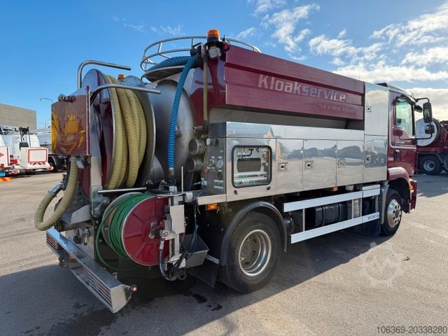 Vacuum tank truck MAN TGM 14.250 VM-Tarm Stainless Steel 4000 l. Kombi
