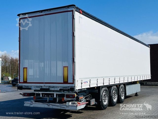 Auflieger mit Pritsche & Plane Schmitz Cargobull Curtainsider Standard Ladebordwand