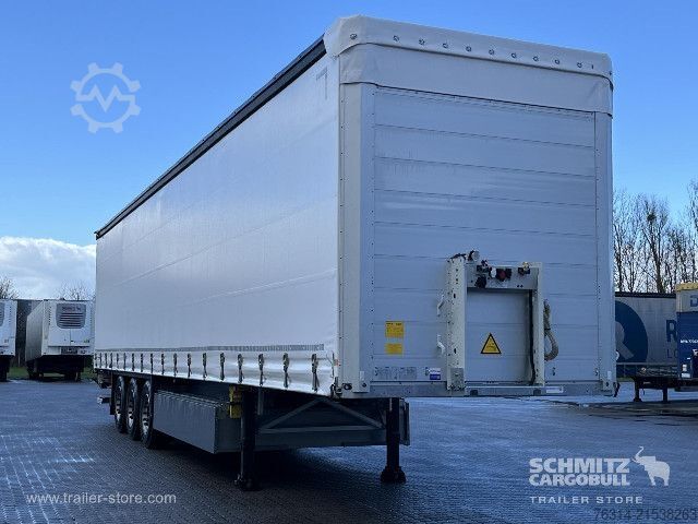 Auflieger mit Pritsche & Plane Schmitz Cargobull Curtainsider Standard Ladebordwand