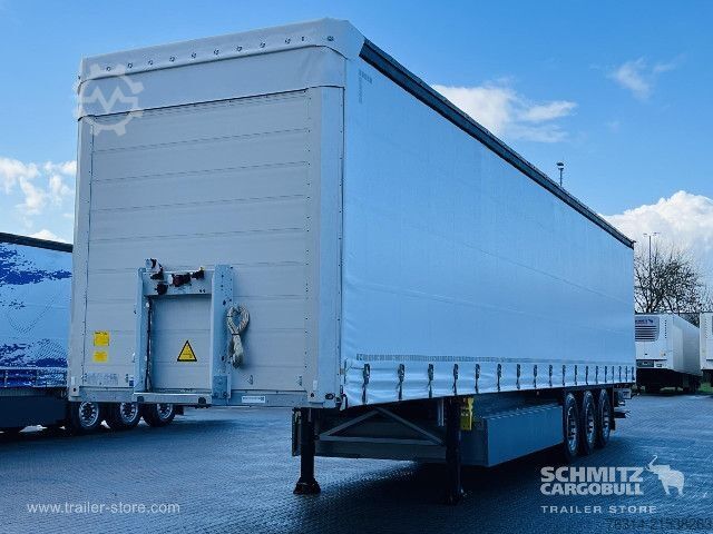 Auflieger mit Pritsche & Plane Schmitz Cargobull Curtainsider Standard Ladebordwand