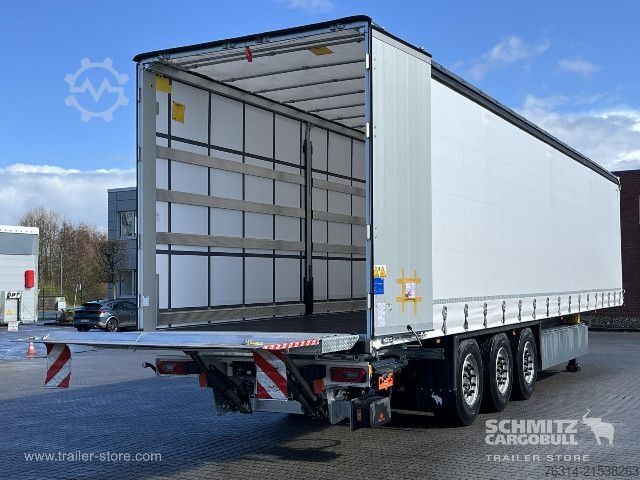 Auflieger mit Pritsche & Plane Schmitz Cargobull Curtainsider Standard Ladebordwand
