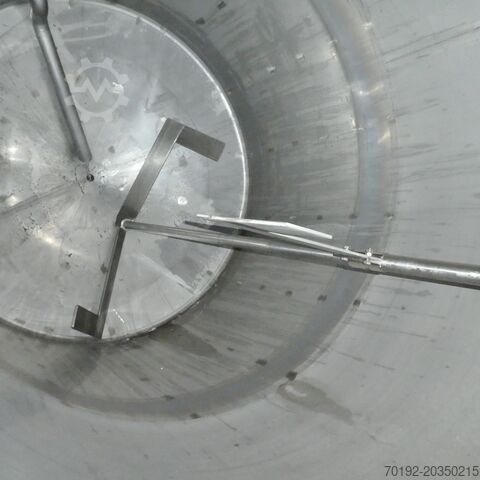 8640 Liter Rührwerksbehälter aus V2A mit Balkenrührwerk 7645