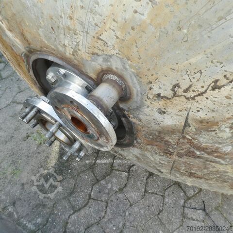 3120 Liter heiz-/kühlbarer Rührwerksbehälter aus V2A mit Rückflusskondensator / Wärmetauscher  7338