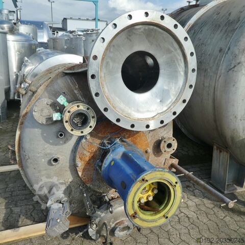 3120 Liter heiz-/kühlbarer Rührwerksbehälter aus V2A mit Rückflusskondensator / Wärmetauscher  7338