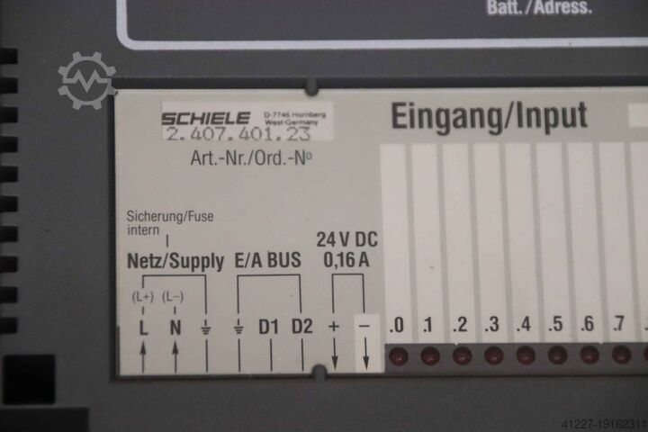 PLC control Schiele SPS 400