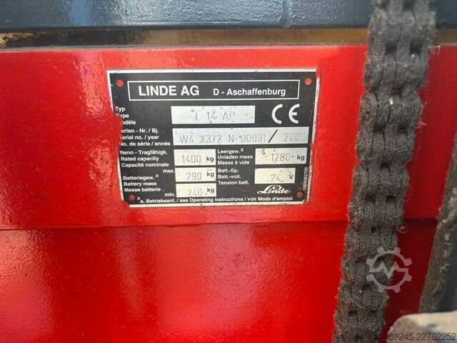 VS-23053 Electric Triplex Stacker Linde 5700mm LINDE L14AP