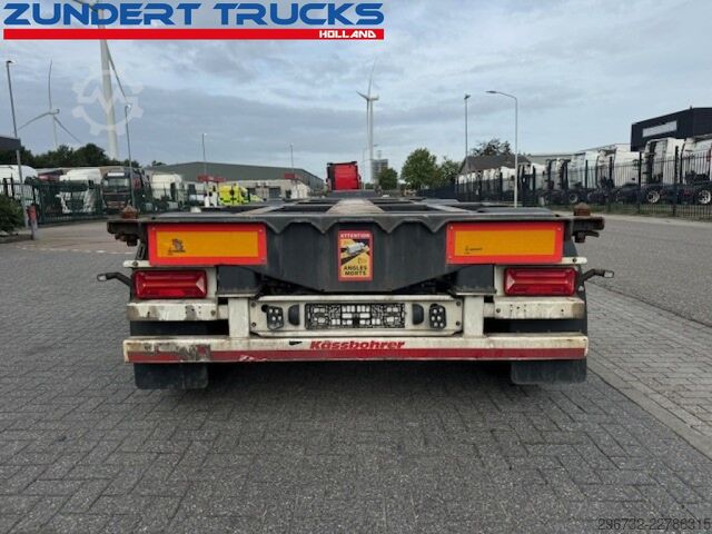 Container transportation Kässbohrer 3 AS CONTAINERCHASSIS, MULTI FUNCTIONAL ALL CON...