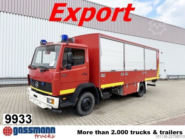 LKW mit Pritsche (offen) Mercedes-Benz LK 1117 4x2, 2x AHK, Export Gerätewagen,
