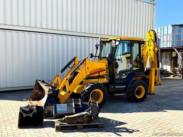 Radlader JCB 3CX Compact / 2022 BJ / Hammer + Schaufeln