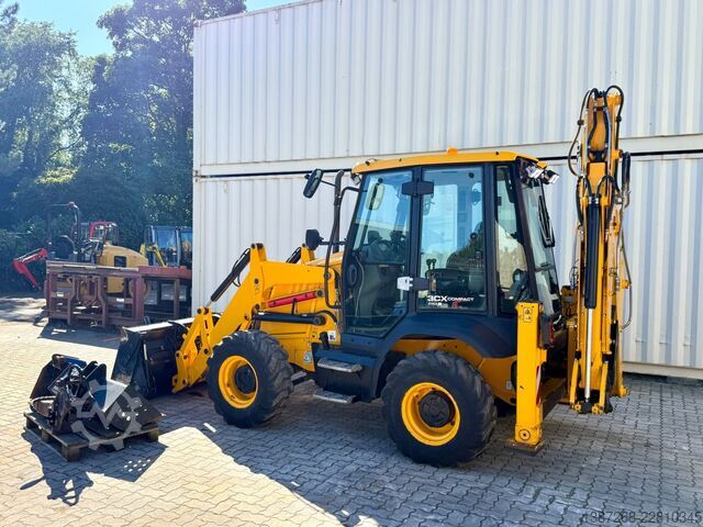 Radlader JCB 3CX Compact / 2022 BJ / Hammer + Schaufeln