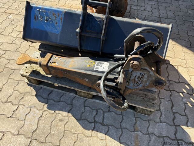 Radlader JCB 3CX Compact / 2022 BJ / Hammer + Schaufeln