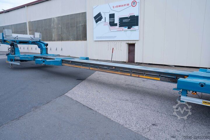 Tieflader-Sattelauflieger FAYMONVILLE Multi-Z-8H-W-A-30AT-15.00-17.5-2.99-gk.A-Schien