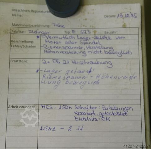 Table milling machine Aldinger ES23