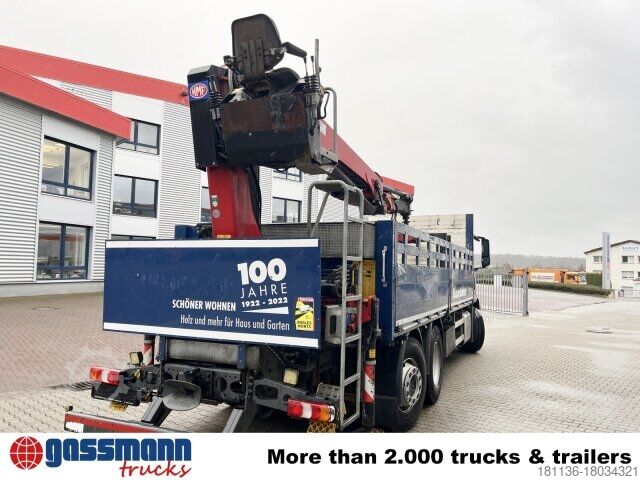 LKW mit Pritsche (offen) Mercedes-Benz Antos 2540 L 6x2, Lenkachse, HMF 2110-L3 Heckkran