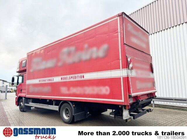 Box truck MAN TGM 15.290 4x2 LL, Topsleeper, LBW MBB,