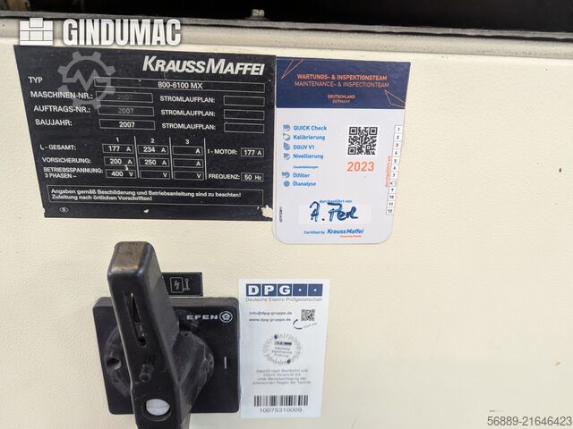 Krauss Maffei KM 800-6100MX Krauss Maffei KM 800-6100MX