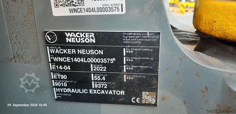 Minibagger Wacker Neuson ET90