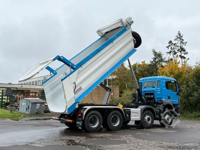 Kipper LKW MAN TGS 41.480 BB 8X4 Hydraulische Klappe Plane