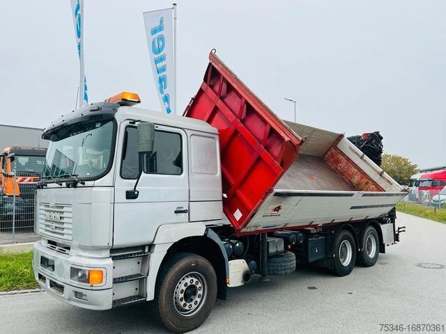 Spezial-LKW MAN 33.464 Kipper 6x4 / Kran Hiab 400 E7/ Funk/Winde