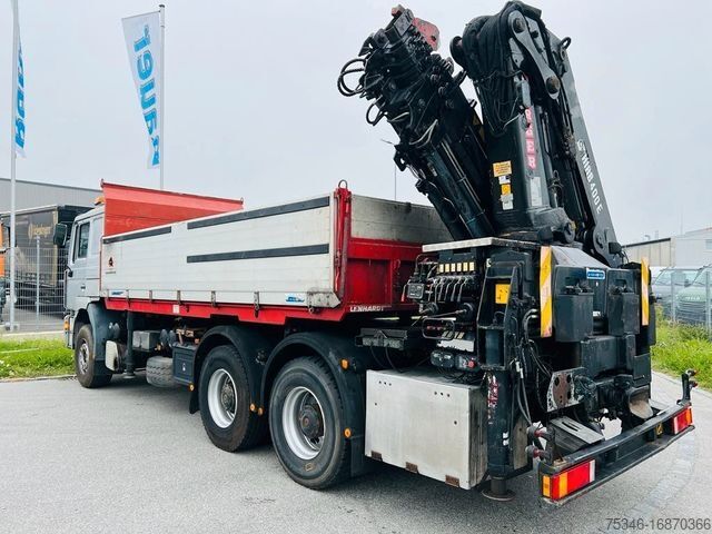 Kipper LKW MAN 33.464 Kipper 6x4 / Kran Hiab 400 E7/ Funk/Winde