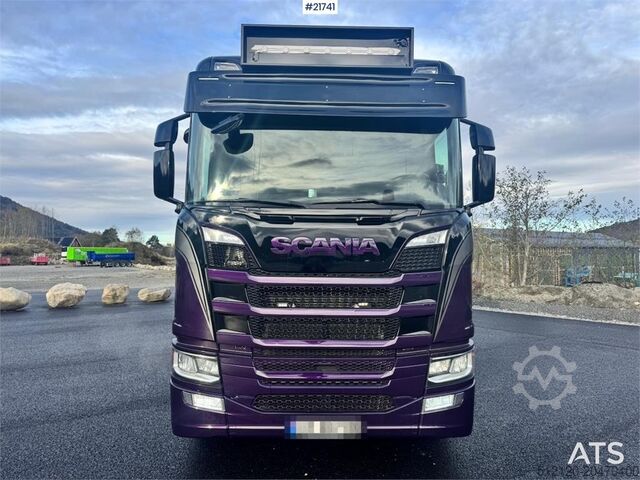 Hook arm system Scania R580 Tridem Hooklift w/ Crane hydraulics. Freshly