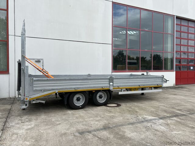 Tieflader Anhänger Möslein TT11 BR  Neuer Tandemtieflader, breit Rampen