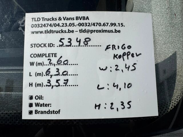 Refrigerated/frozen transport Iveco Eurocargo **75E18-EURO5-BELGIAN TRUCK**