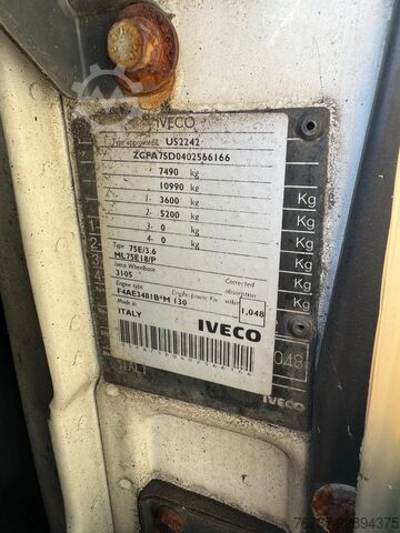 Refrigerated/frozen transport Iveco Eurocargo **75E18-EURO5-BELGIAN TRUCK**