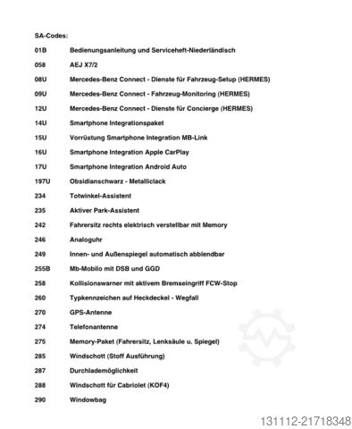 Minibus Mercedes-Benz E 300  AMG Line – Vollausstattung