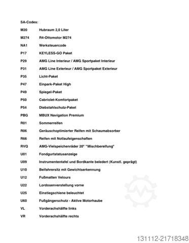 Minibus Mercedes-Benz E 300  AMG Line – Vollausstattung