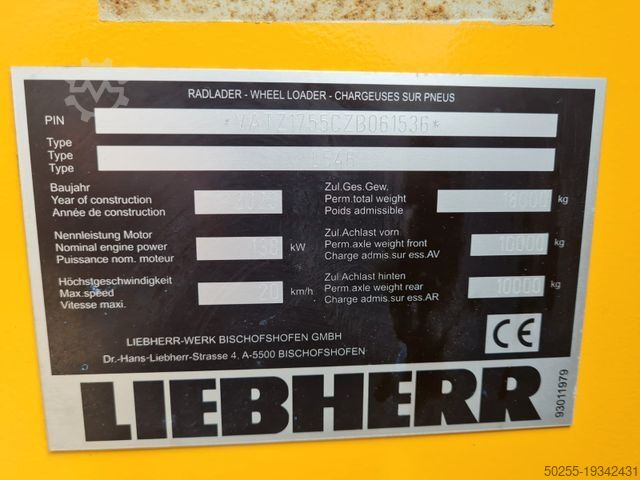 Wheel loader LIEBHERR L 546 kein 524 538 542 550 schöne Maschine