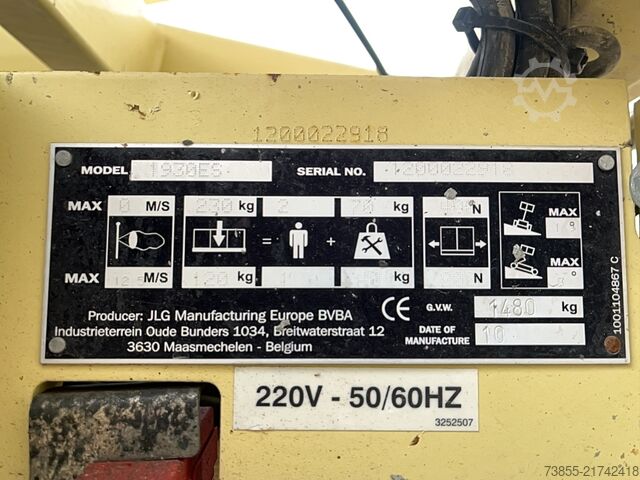 Scissor Lift JLG 1930ES (8m)