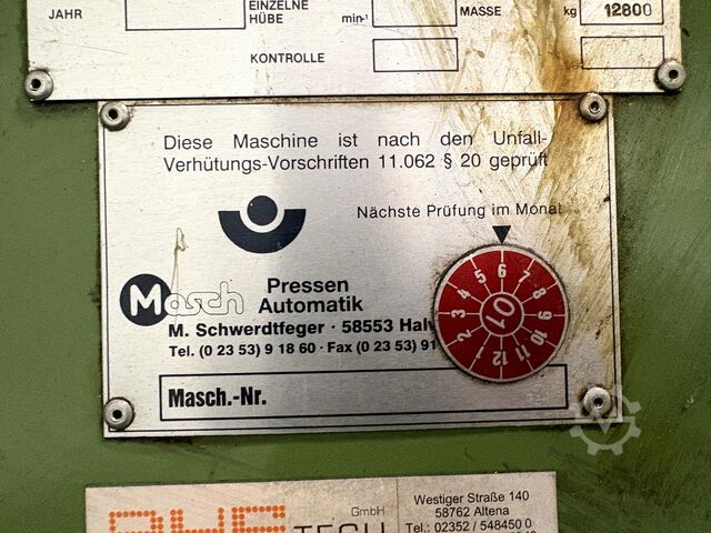 Eccentric press MASCH LE-250 C