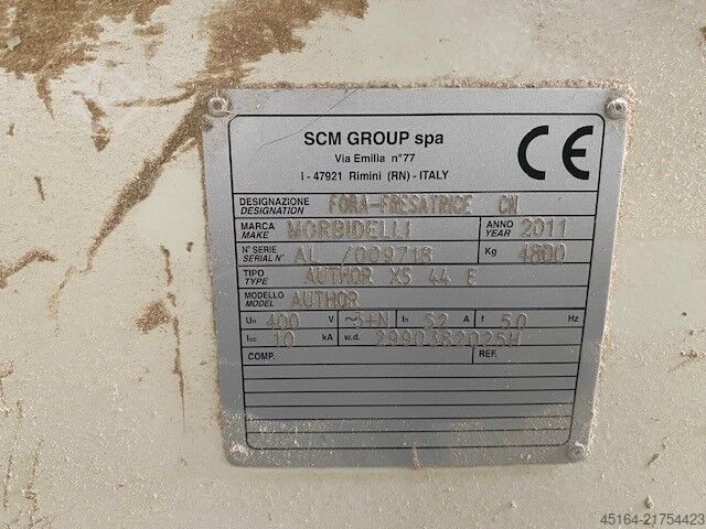 CNC Bearbeitungszentrum Morbidelli Author X5 44 Evo