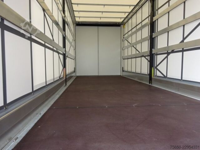 Open trailer with tarp Möslein TPW 105 D Schwebheim  Tandem- Planenanhänger Durchladen