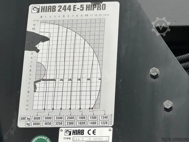Crane truck Iveco Trakker 410 4x4 Hiab 244-5 + Fly jib , winch 12...