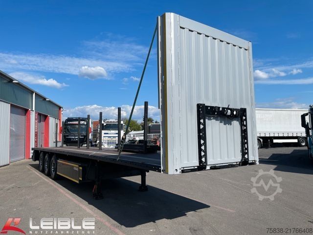 Holztransport Auflieger KÖGEL S24-1 Plateau Rungen *Liftachse*Palettenkasten