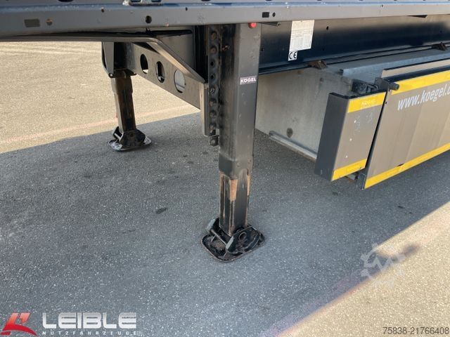 Holztransport Auflieger KÖGEL S24-1 Plateau Rungen *Liftachse*Palettenkasten