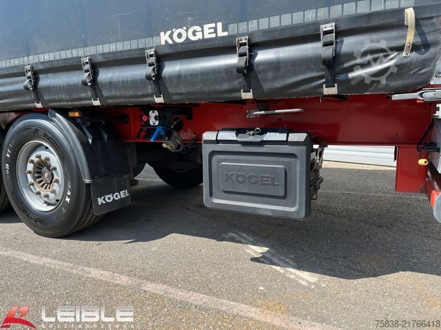Auflieger mit Pritsche & Plane KÖGEL SN24*Standard Tautliner*SAF*Reifen 100%*