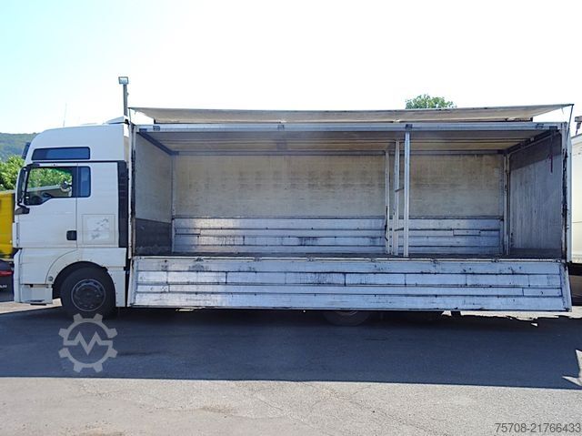 Beverage truck MAN 26.440 TGX*7,7m Schwenkwand*ATM 38 tkm*LBW*Retar