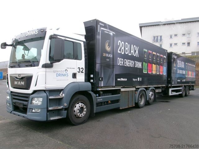 Beverage truck MAN 26.460 TGS*kpl. Zug*2x 2,5to LBW*38Pal*Lift/Lenk
