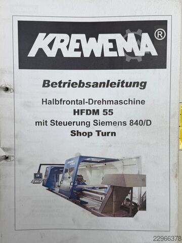 CNC Lathe with c-axis Krewema - HFDM 55 Krewema HFDM 55