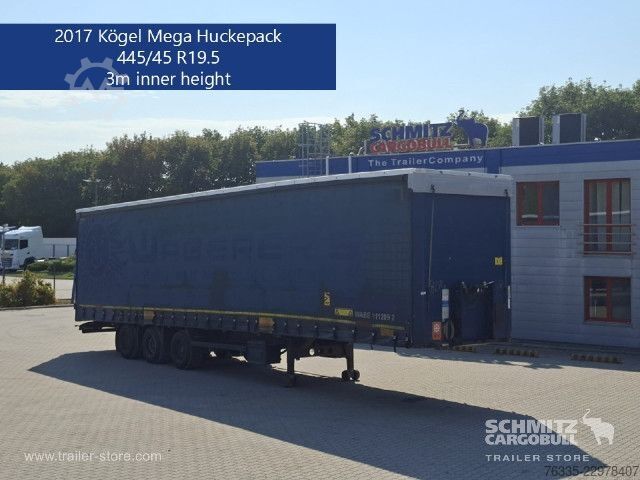 Open semitrailer with tarp Kögel Curtainsider Mega