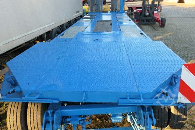 Low loader trailer LANGENDORF TUE 46/62-6, 60to. GG, Gelenkt, Hydr. Rampen