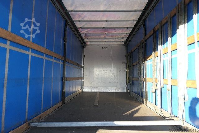Flatbed truck with tarp MERCEDES-BENZ 1330 Atego 4x2, Schlafliege, LBW, AHK, Klima