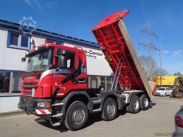 Tipper truck SCANIA G 440 BB 8x4 Meiller Bordmatik AHK Retarderr