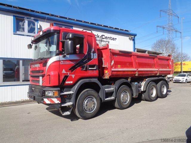 Tipper truck SCANIA G 440 BB 8x4 Meiller Bordmatik AHK Retarderr
