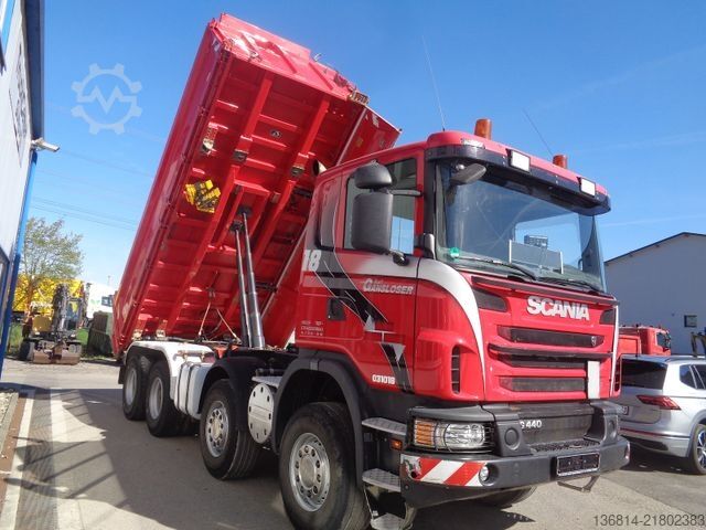 Tipper truck SCANIA G 440 BB 8x4 Meiller Bordmatik AHK Retarderr