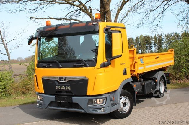 Three-way tipper van MAN TGL 8.220 BL Kipper 2 x AHK Neues Modell * TOP *
